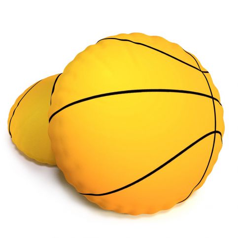 TipTrade Tvarovaný 3D polštářek Basketbalový míč Baskeťák, 40 cm - 4home.cz
