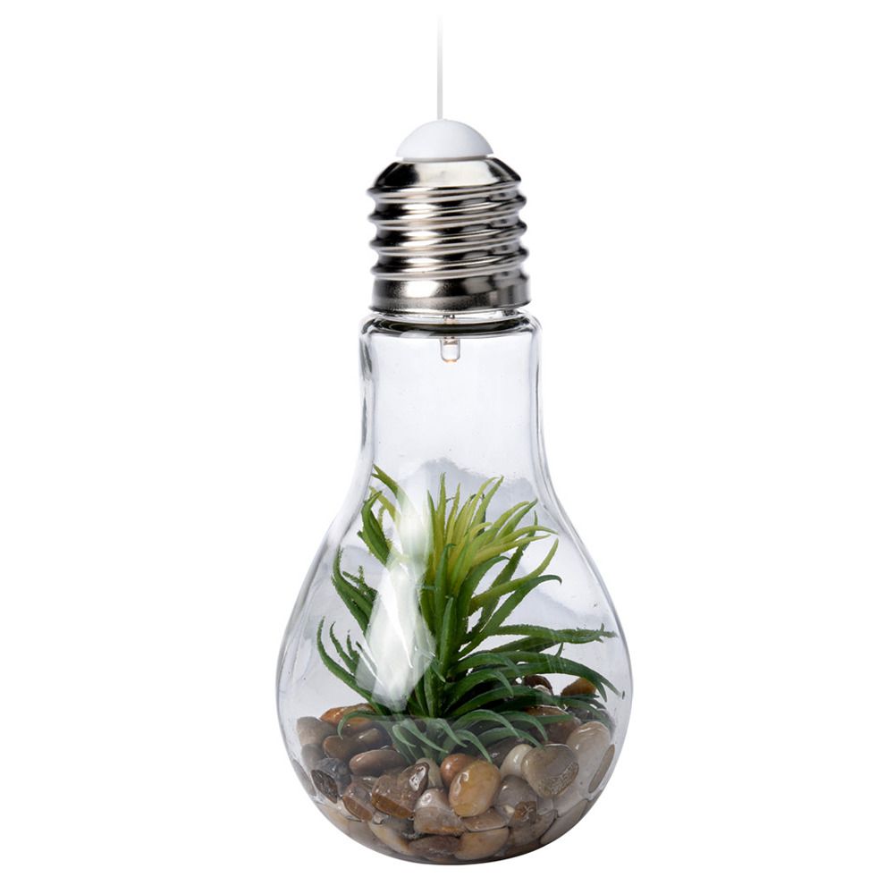 Home Styling Collection Umělá rostlina v žárovce s LED podsvícením, 19 x 9 cm - EMAKO.CZ s.r.o.