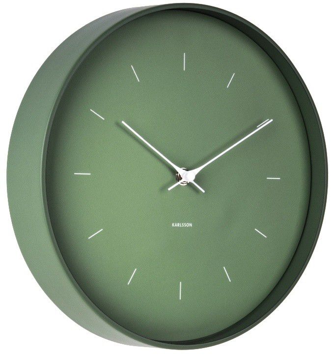 Zelené nástěnné hodiny Karlsson Butterfly, Ø 27,5 cm - Bonami.cz