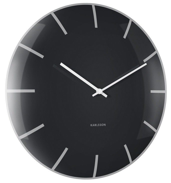 Designové nástěnné hodiny 5722BK Karlsson 40cm - FORLIVING