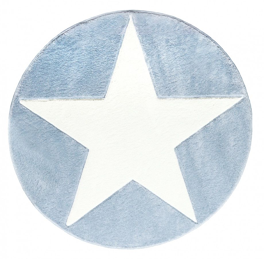 Forclaire Dětský koberec STAR modrá/bílá 133 cm - ATAN Nábytek