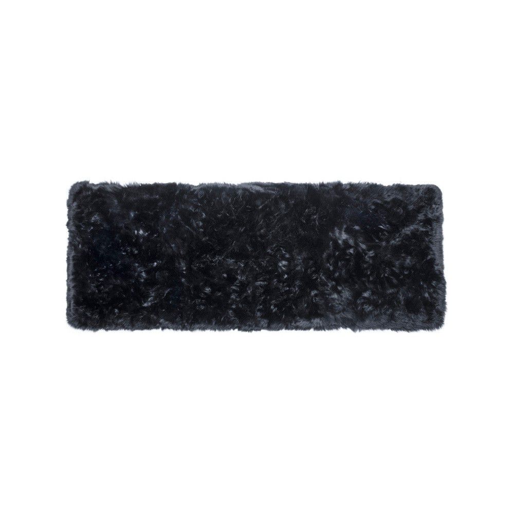 Černý koberec z ovčí vlny Royal Dream Zealand Long, 70 x 190 cm - Bonami.cz