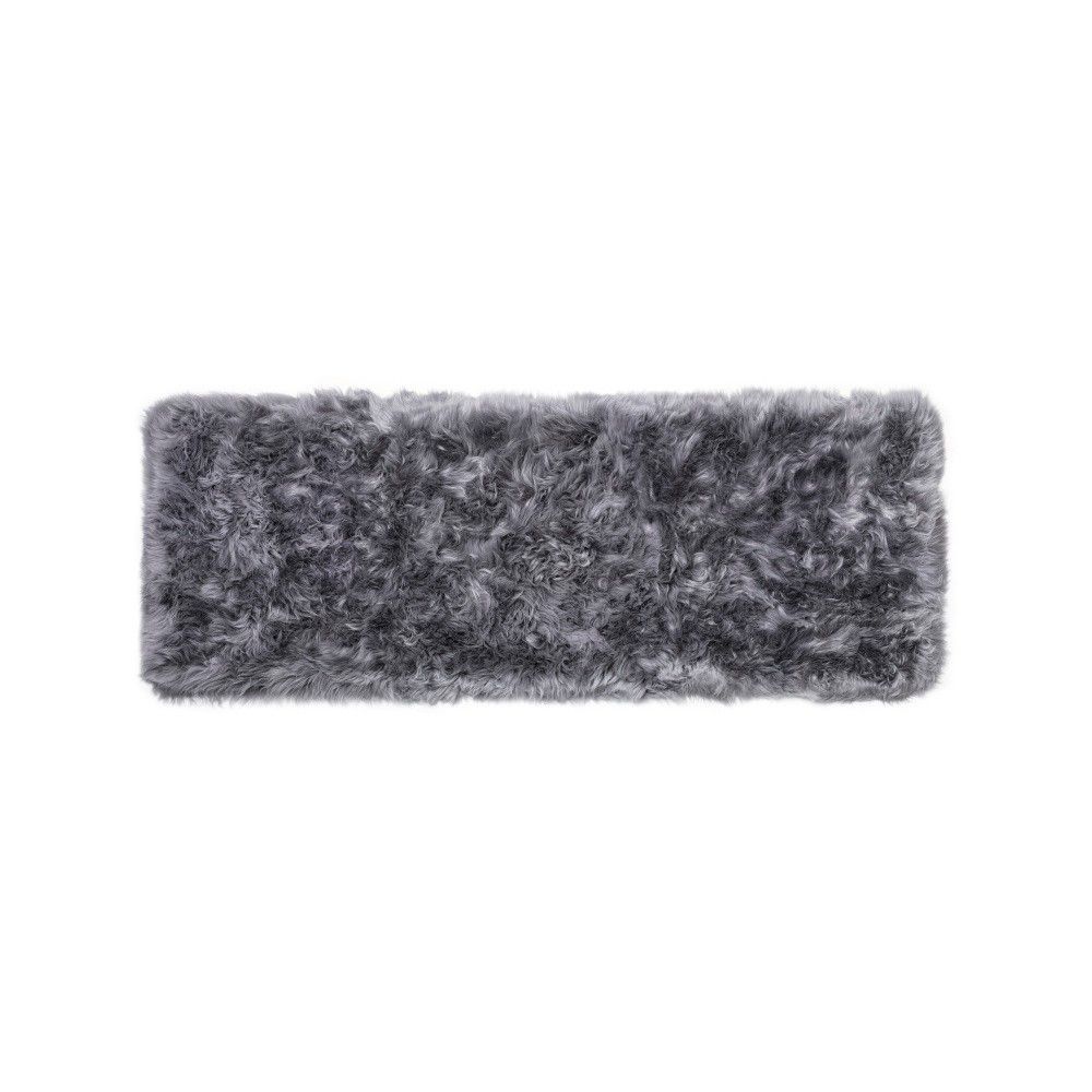 Šedý koberec z ovčí vlny Royal Dream Zealand Long, 70 x 190 cm - Bonami.cz