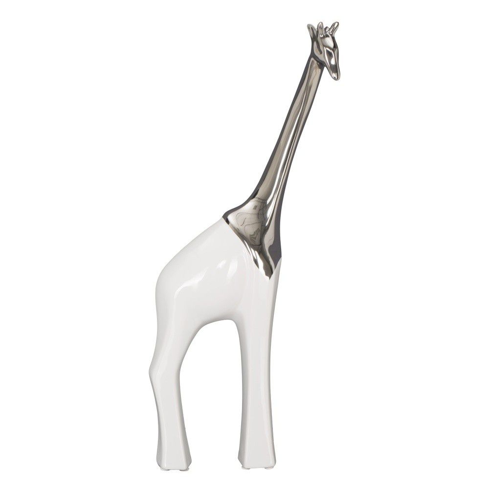 Bílá keramická dekorativní soška Mauro Ferretti Giraffa, výška 45 cm - Bonami.cz
