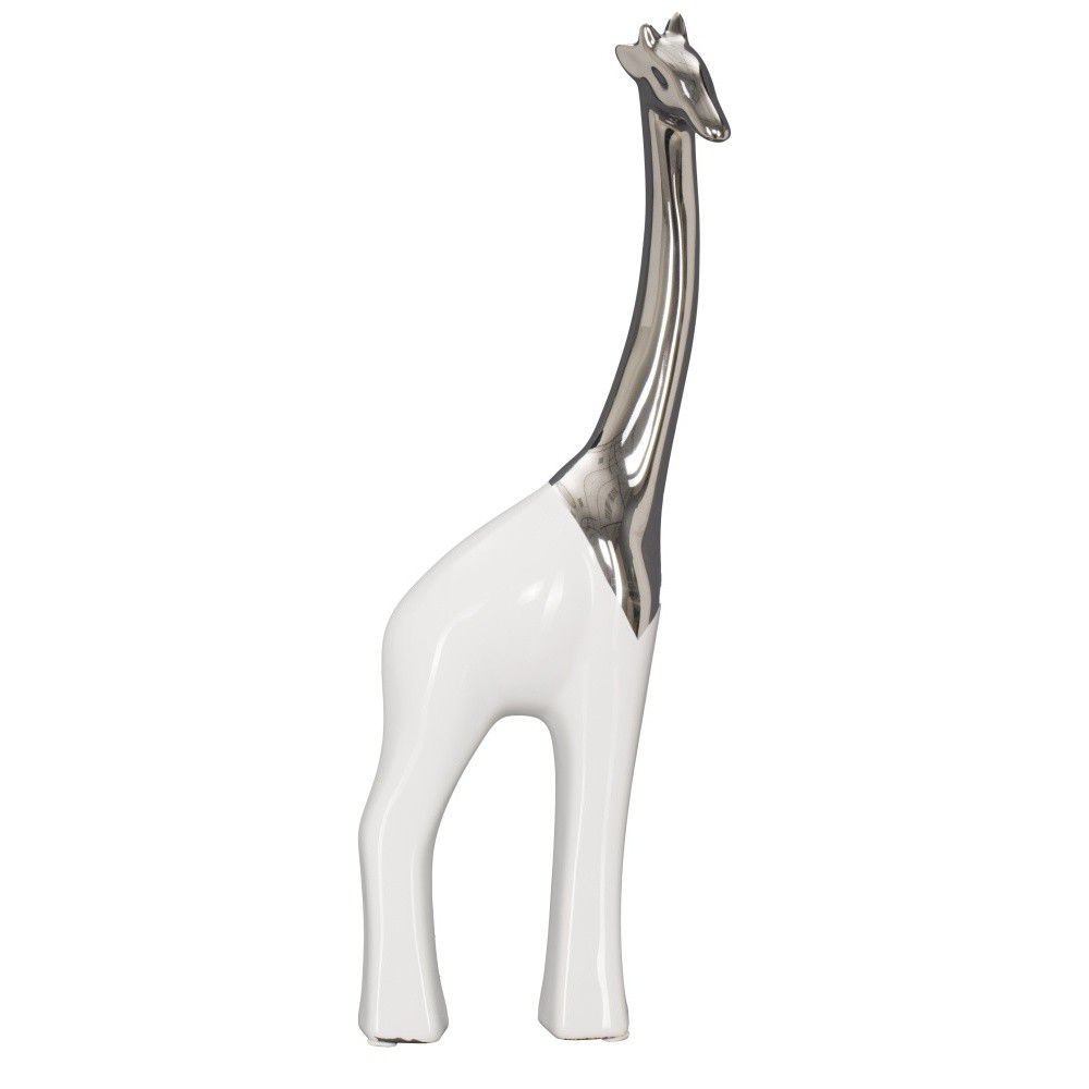 Bílá keramická dekorativní soška Mauro Ferretti Giraffa, výška 35 cm - Bonami.cz