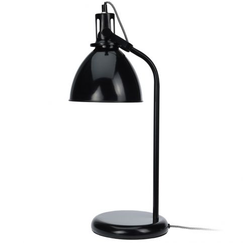 Home Styling Collection Kovová stolní lampička stojací na stůl - barva černá - EMAKO.CZ s.r.o.