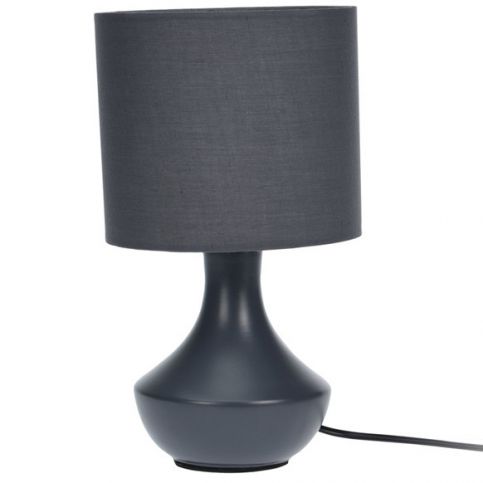 Home Styling Collection Lampička stolní, keramická - barva tmavě šedá - EMAKO.CZ s.r.o.