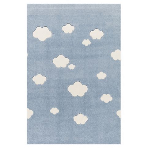 Forclaire Dětský koberec Mráčky modro-bílý 120x180 cm - ATAN Nábytek