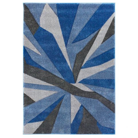 Modrošedý koberec Flair Rugs Shatter Blue Grey, 80 x 150 cm - Bonami.cz