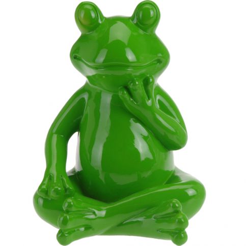 ProGarden Dekorace na zahradu zelená žába  - wys. 20 cm - EMAKO.CZ s.r.o.