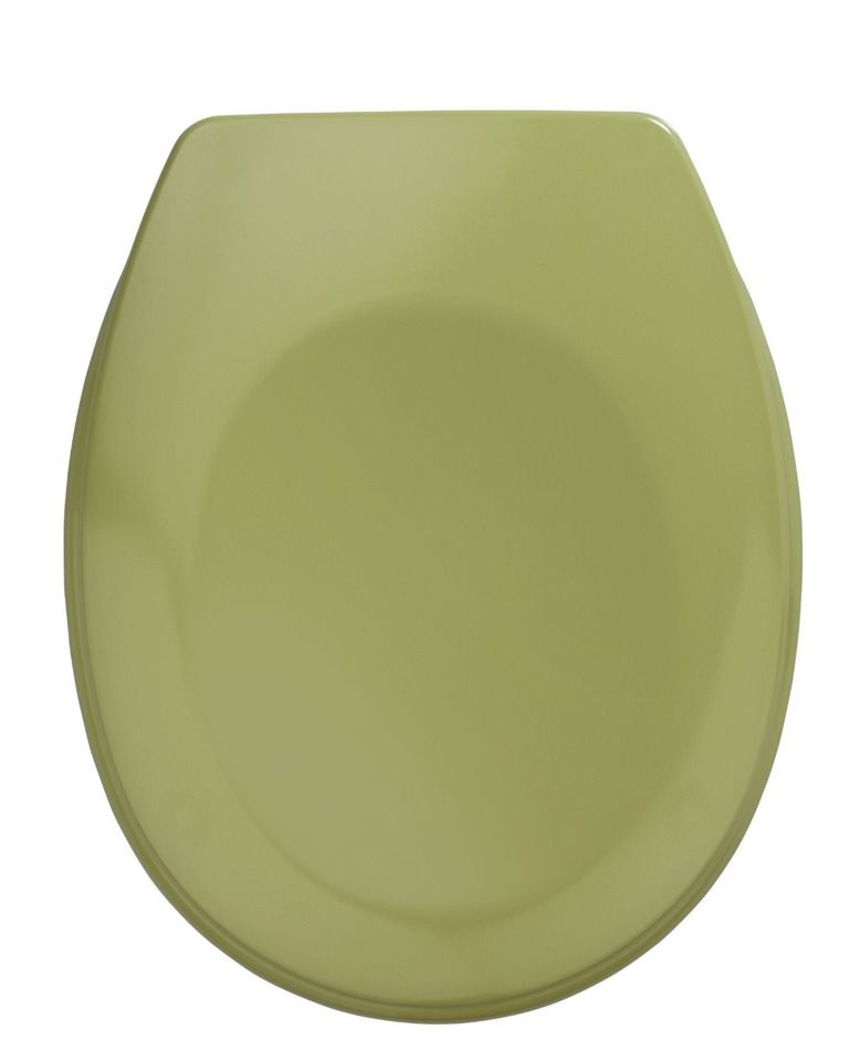 Zelené WC prkénko z duroplastu BERGAMON, 35x44,5, 37x44, 23x29 cm, WENKO - Bonami.cz