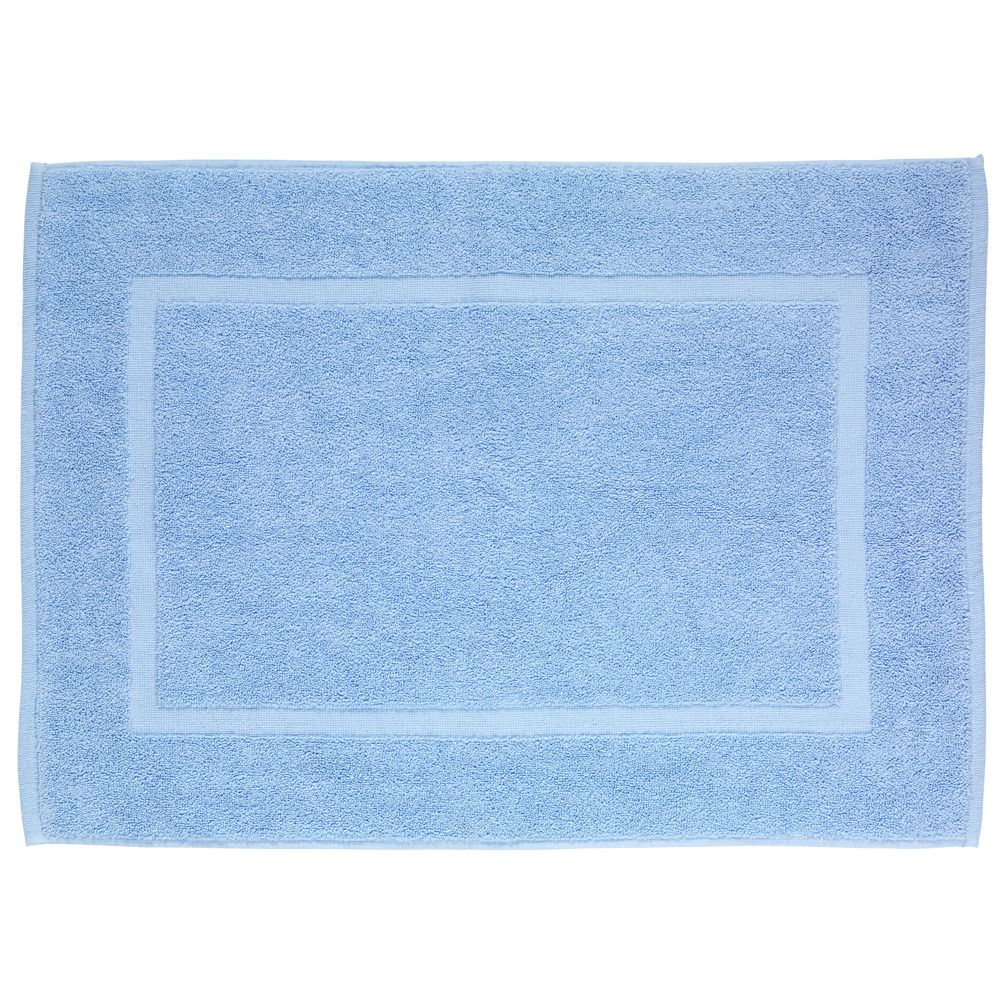Modrá bavlněná koupelnová předložka Wenko Serenity, 50 x 70 cm - Bonami.cz