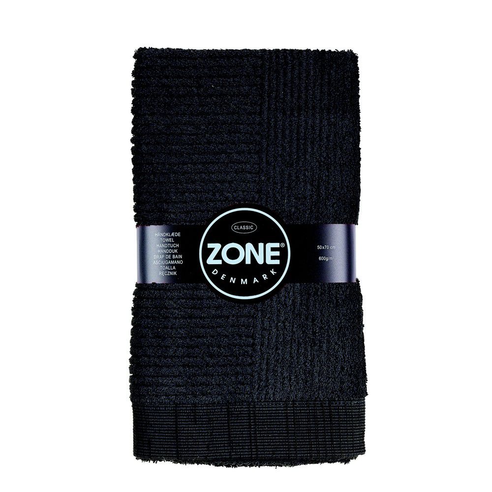 Černý ručník Zone Classic, 50 x 70 cm - Bonami.cz