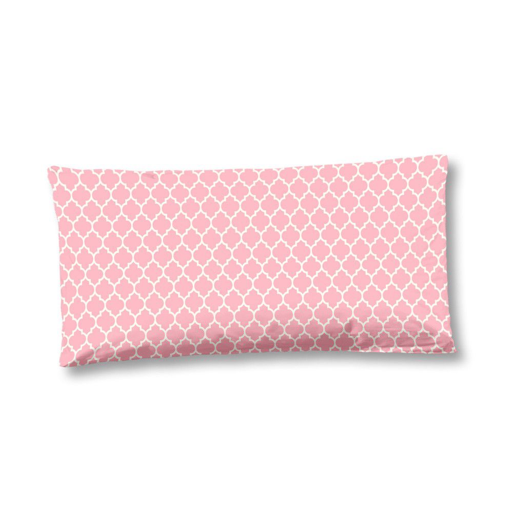 Růžový povlak na polštář z bavlněného saténu HIP Milika, 40 x 80 cm - Bonami.cz
