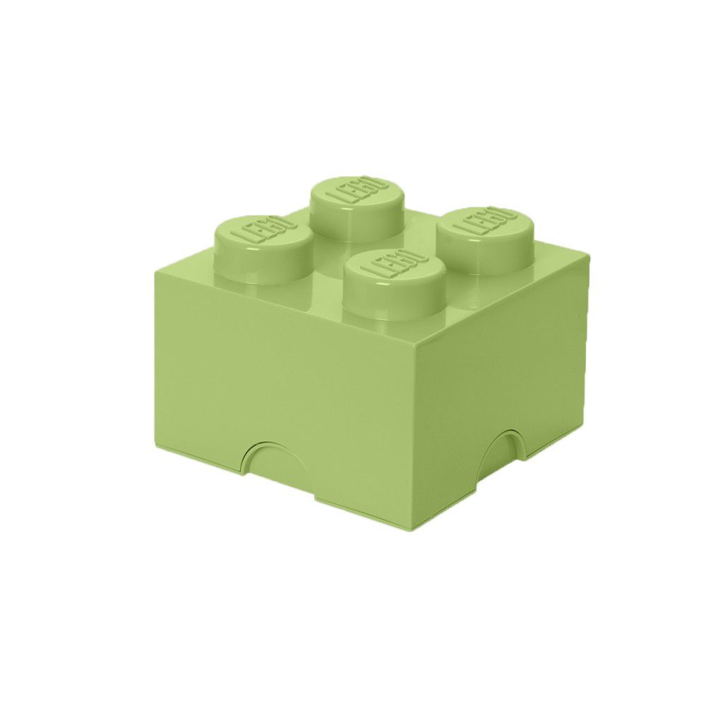 Světle zelený úložný box čtverec LEGO® - Bonami.cz