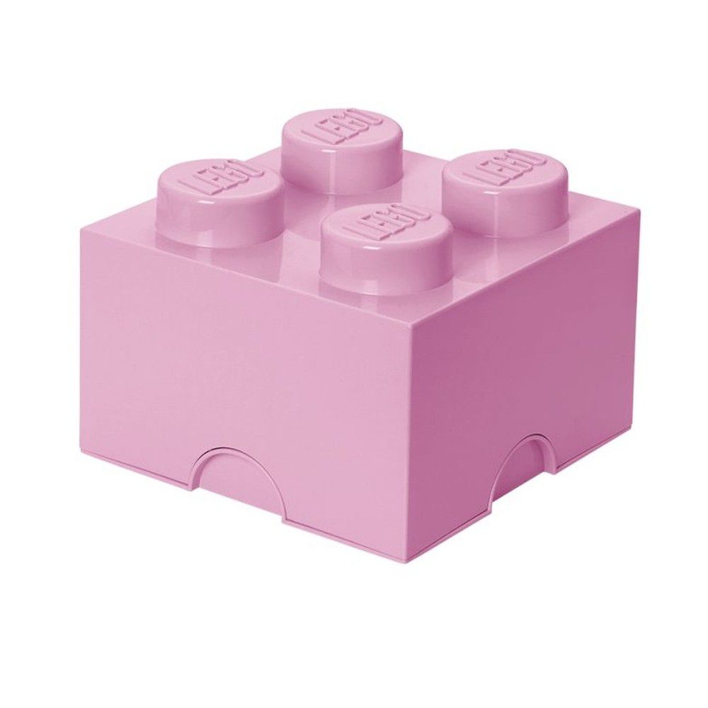 Světle růžový úložný box čtverec LEGO® - Bonami.cz