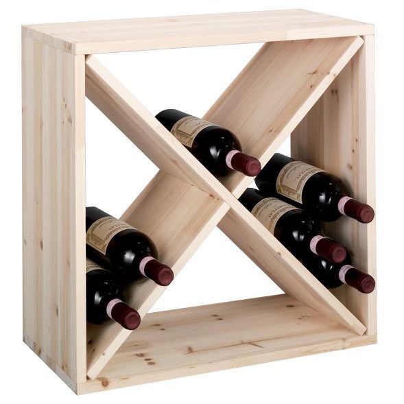 Dřevěný stojan na víno, 24 lahví, ZELLER - EMAKO.CZ s.r.o.