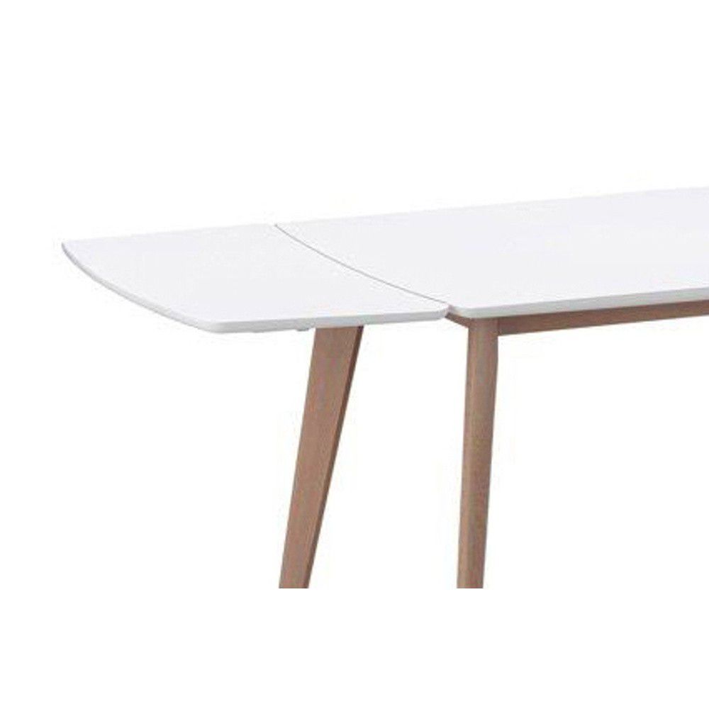 Bílá přídavná deska k jídelnímu stolu Rowico Griffin, 90 x 45 cm - Bonami.cz