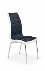 Halmar Židle K186 barva černá+bílá - Sedime.cz