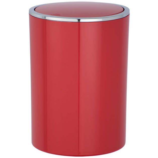 Odpadkový koupelnový koš v červené barvě INCA RED, 26x19 cm, WENKO - Bonami.cz