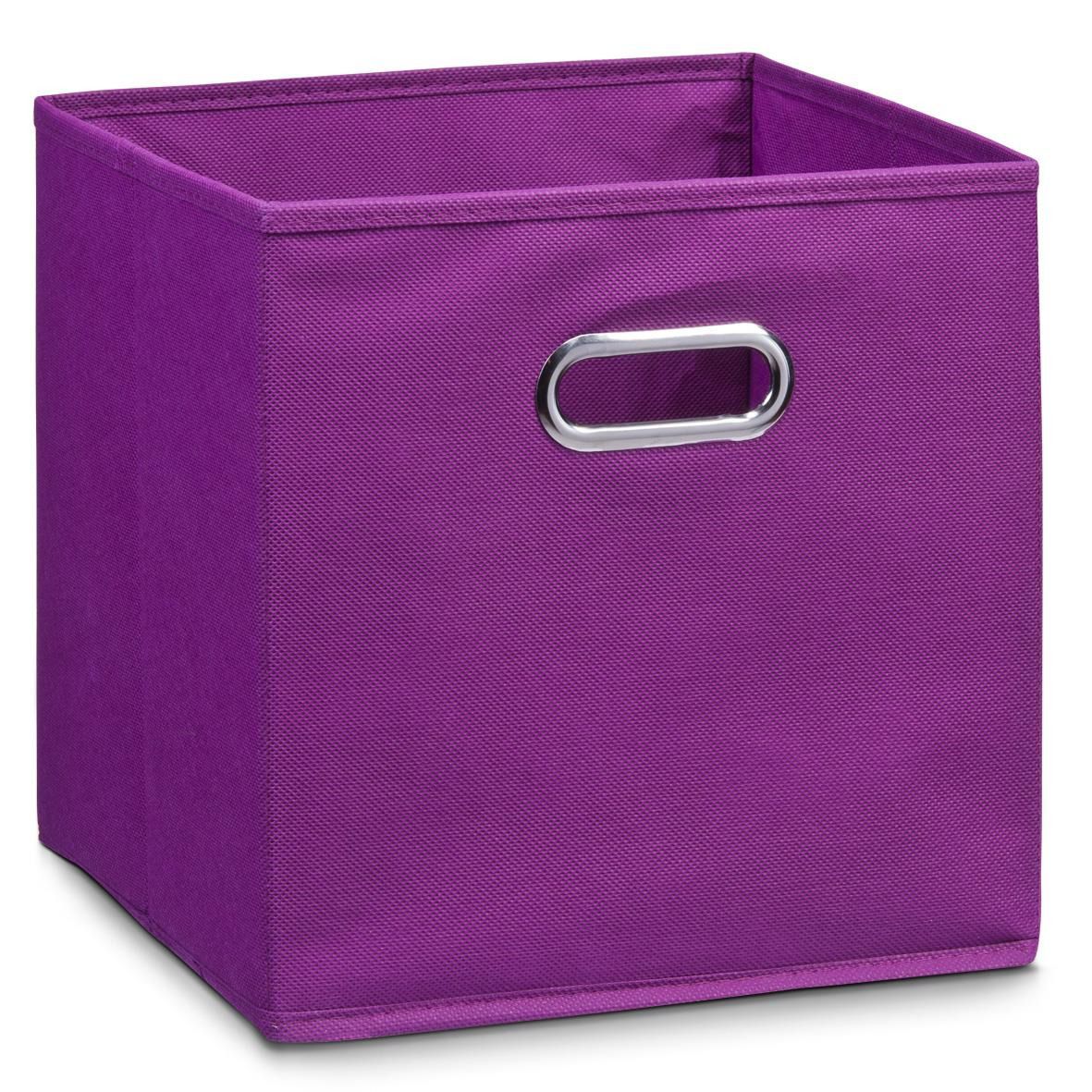 Úložný box, fialový, 32 x 32 x 32 cm, textilní, ZELLER - EMAKO.CZ s.r.o.