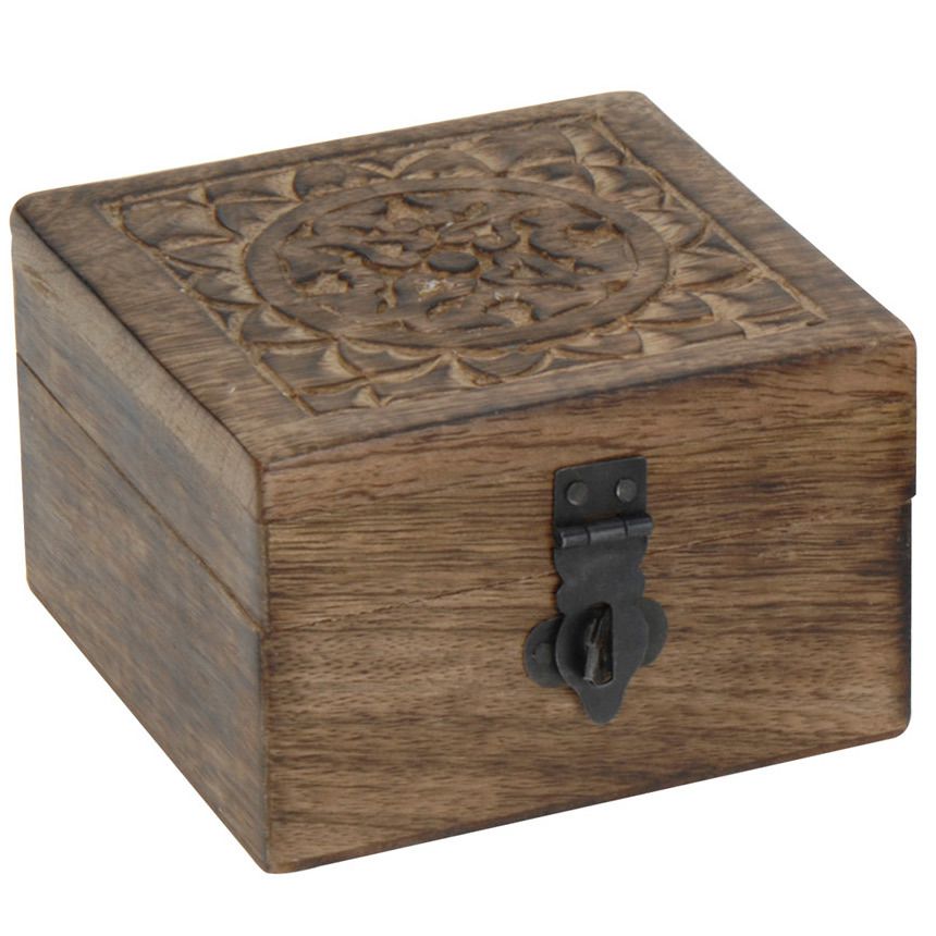 Home Styling Collection Dřevěný box - ze tmavého dřeva - EMAKO.CZ s.r.o.