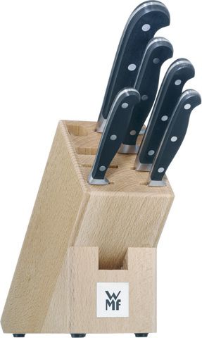 Sada 5 nožů ze speciálně kované nerezové oceli a kuchyňského bloku WMF Spitzenklasse Plus - Chefshop.cz