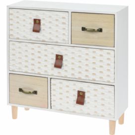 EMAKO.CZ s.r.o.: Dřevěná skříňka na drobnosti, se 5 zásuvkami Home Styling Collection