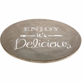 DekorStyle Deska na servírování Enjoy Delicious šedá