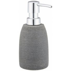 Wenko Plastický dávkovač na mýdlo v šedé barvě GOA GREY, 210 ml, 16x9x7,5 cm