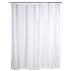 Sprchový závěs, textilní, barva bílá, 180x200 cm, WENKO