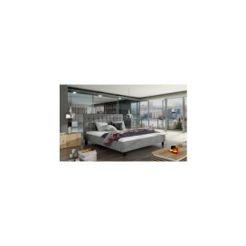 Eltap postel MAURO šíře postele: 140 x 200 cm, materiál: černá eko-kůže SOFT 011
