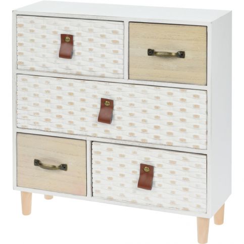 Home Styling Collection Dřevěná skříňka na drobnosti, se 5 zásuvkami - EMAKO.CZ s.r.o.