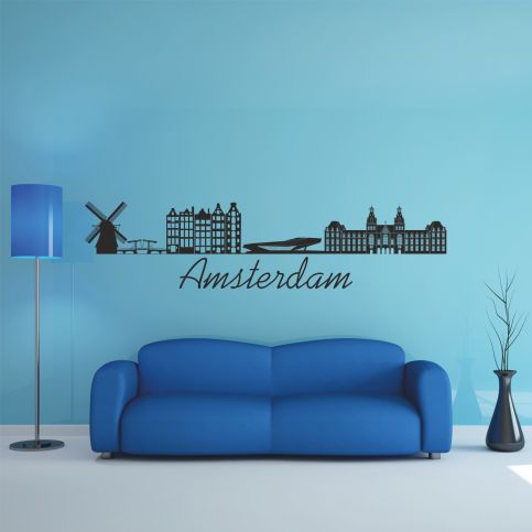 Samolepka na zeď - Amsterdam (95x23 cm) - PopyDesign - Popydesign