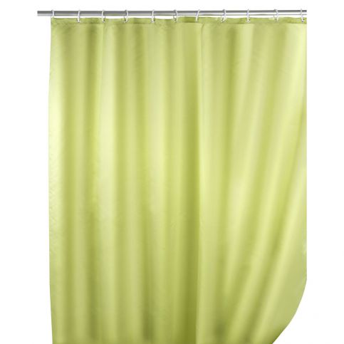 Sprchový závěs, textilní, barva světle zelená 180x200 cm, WENKO - EMAKO.CZ s.r.o.