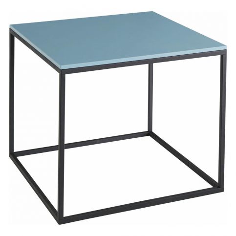 Konferenční stolek s modrou deskou Støraa Castana, šířka 50 cm - Bonami.cz