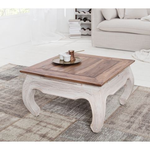 INV Konferenční stolek Felicita 60cm bílá mahagon - Design4life