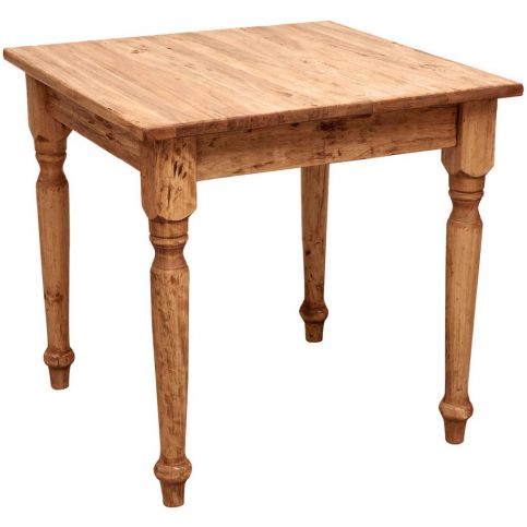 Jídelní stůl z lipového dřeva Biscottini Countryside, 80 x 80 cm - Bonami.cz