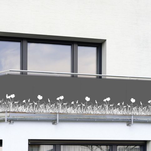 Clona na balkonové zábradlí  Antracyt - 500 x 85 cm, WENKO - EMAKO.CZ s.r.o.