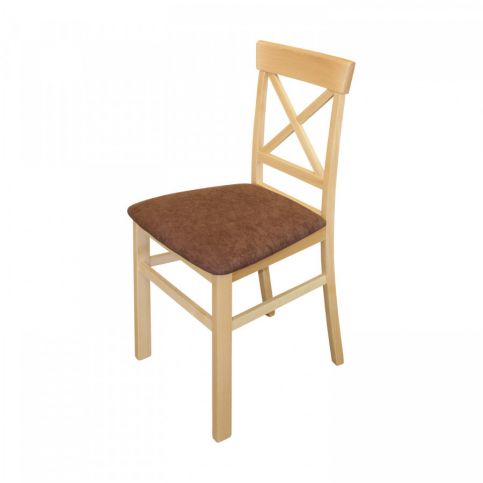 Idea Jídelní židle GIORNO buk/tmavě hnědá - ATAN Nábytek