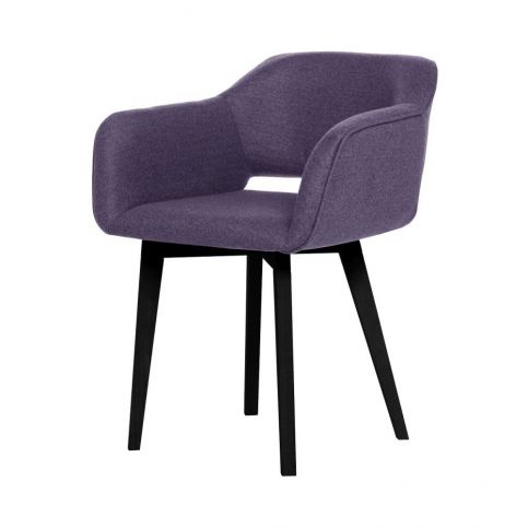 Fialová jídelní židle s černými nohami My Pop Design Oldenburg - Bonami.cz