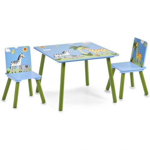 Dětský stolek SAFARI + 2 židličky, ZELLER - EMAKO.CZ s.r.o.