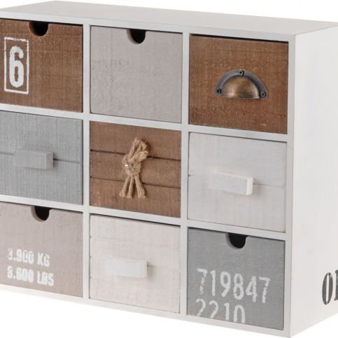 Skříňka - úložný box se 9 zásuvkami Home Styling Collection - EMAKO.CZ s.r.o.