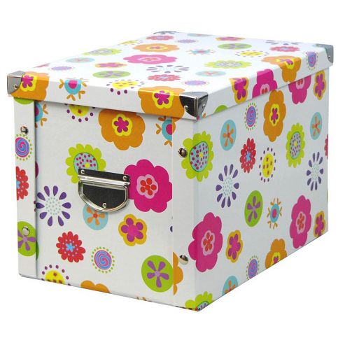 Box pro skladování,  28x27x36 cm, téma - květy, ZELLER - EMAKO.CZ s.r.o.