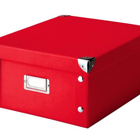 Box pro skladování, 31x26x14 cm, barva červená , ZELLER - EMAKO.CZ s.r.o.