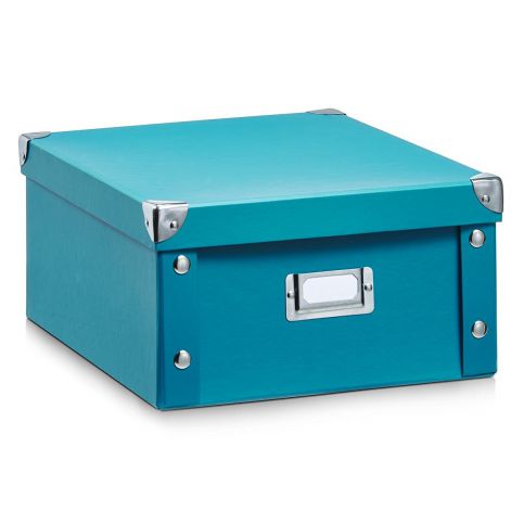 Box pro skladování, 31x26x14 cm, barva tyrkysová, ZELLER - EMAKO.CZ s.r.o.