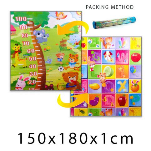 Forclaire Dětský pěnový koberec - piknik + barevná písmenka 150x180x1cm - ATAN Nábytek