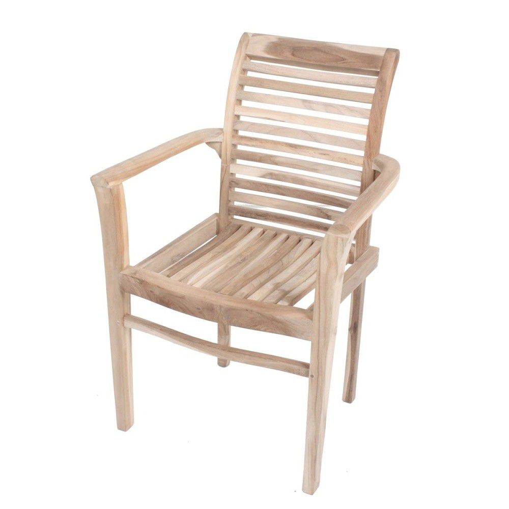 Zahradní stohovatelná židle z teakového dřeva Garden Pleasure Java - Bonami.cz