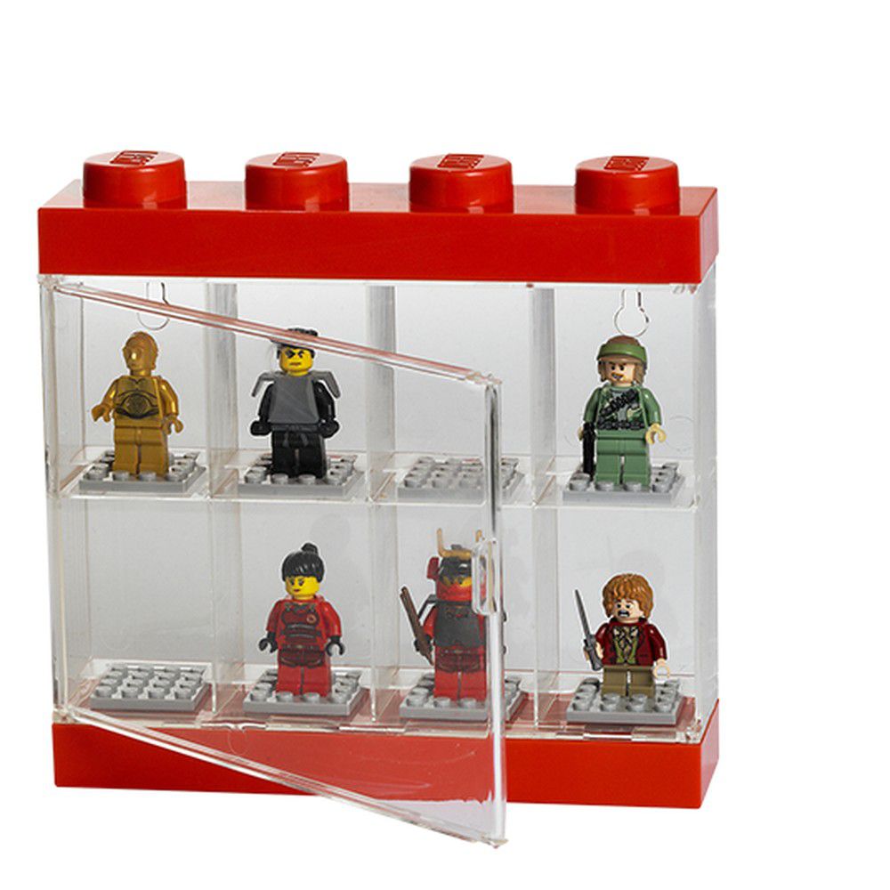 Červenobílá sběratelská skříňka na 8 minifigurek LEGO® - Bonami.cz