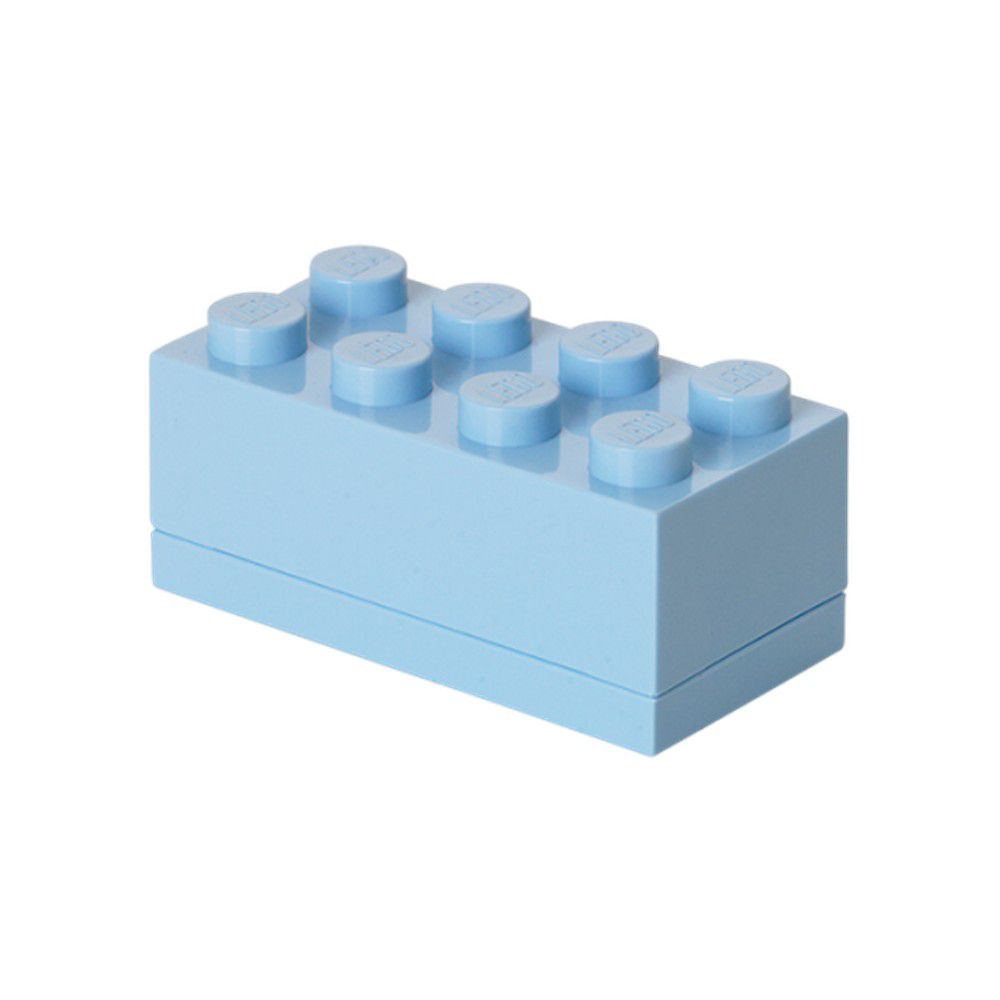 Světle modrý úložný box LEGO® Mini Box - Bonami.cz